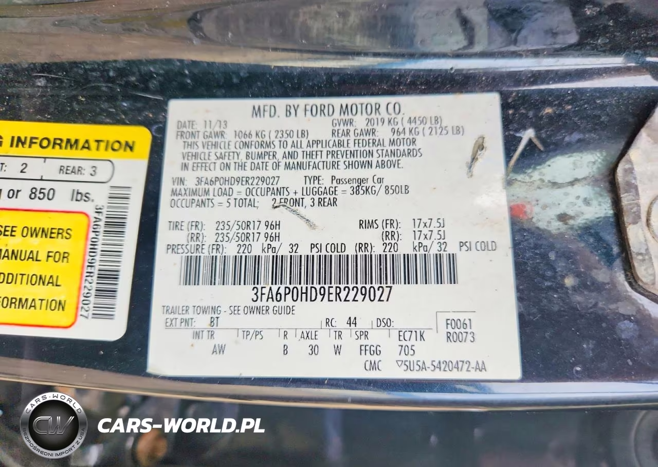 2014 Ford Fusion Se VIN:3FA6P0HD9ER229027 - 12