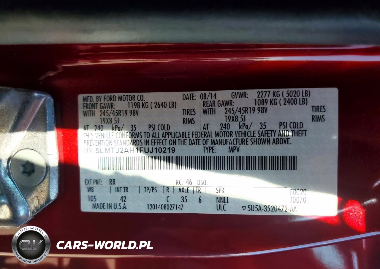 2015 Lincoln Mkc VIN:5LMTJ2AH1FUJ10219 - 13