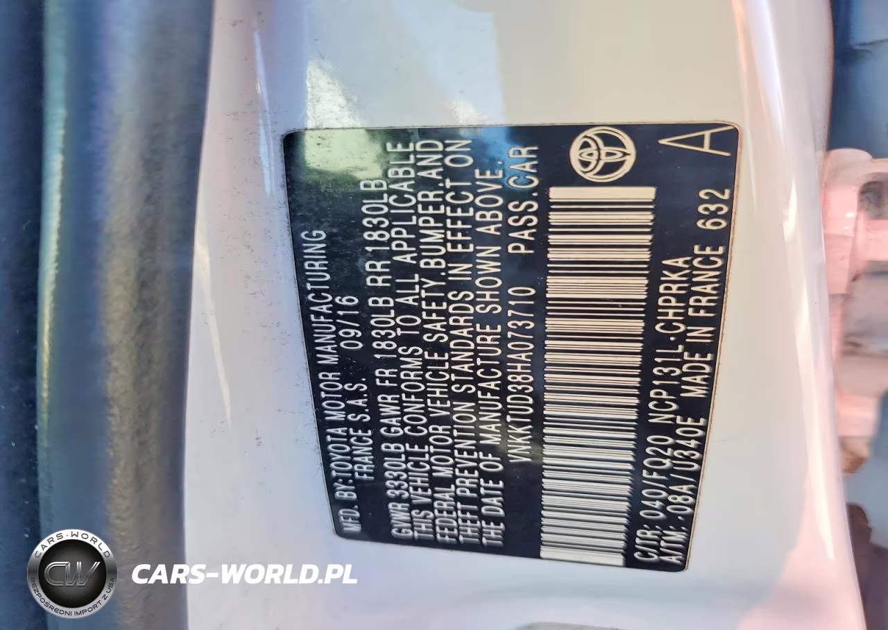 2017 Toyota Yaris 5-Door L Fleet VIN:VNKKTUD38HA073710 - 12