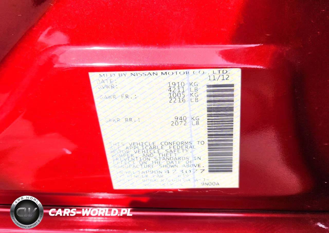 2013 Nissan Altima 2.5 VIN:1N4AL3AP9DN473077 - 12