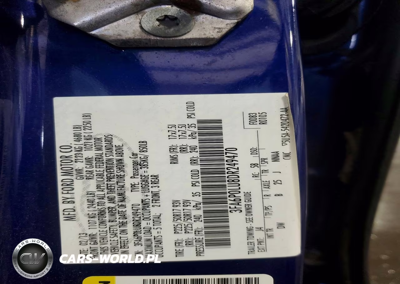 2013 Ford Fusion Se Hybrid VIN:3FA6P0LU8DR249470 - 12