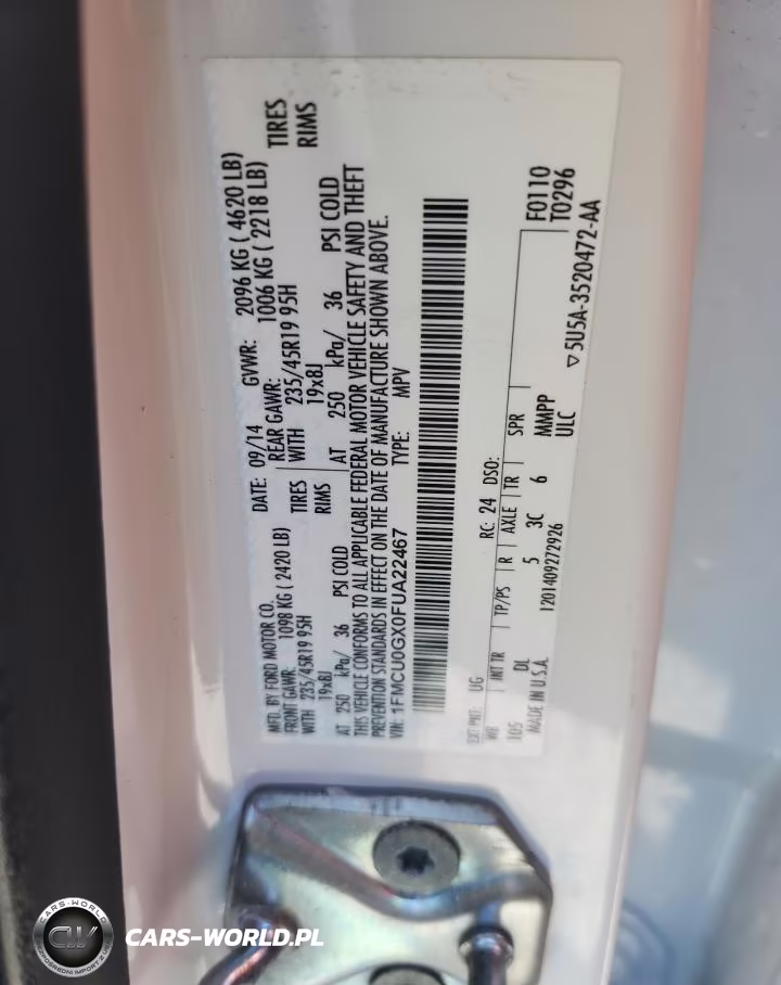 2015 Ford Escape Se VIN:1FMCU0GX0FUA22467 - 13