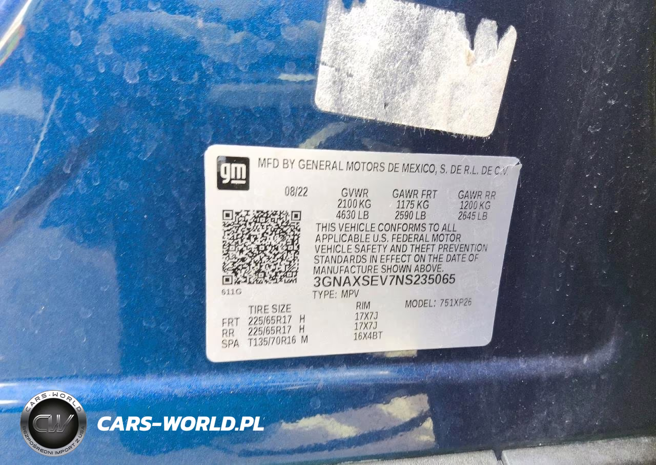 2022 Chevrolet Equinox Ls VIN:3GNAXSEV7NS235065 - 12