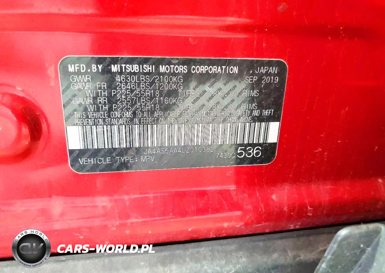 2020 Mitsubishi Eclipse Cross VIN:JA4AS5AA4LZ010382 - 13