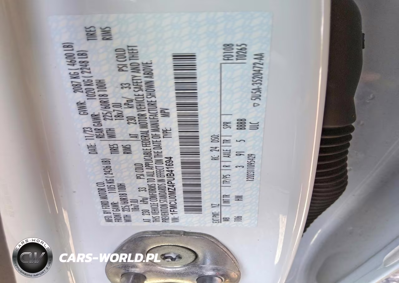 2023 Ford Escape St Line VIN:1FMCU0MZ4PUB41694 - 12