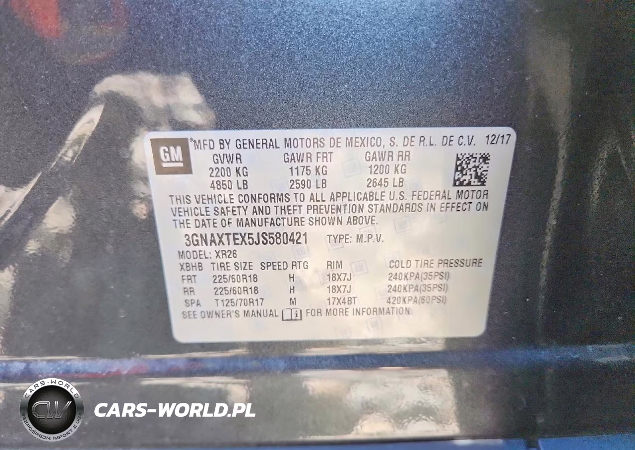 2018 Chevrolet Equinox Lt VIN:3GNAXTEX5JS580421 - 13