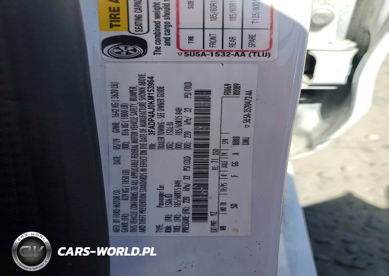 2019 Ford Fiesta S VIN:3FADP4AJ0KM153964 - 12