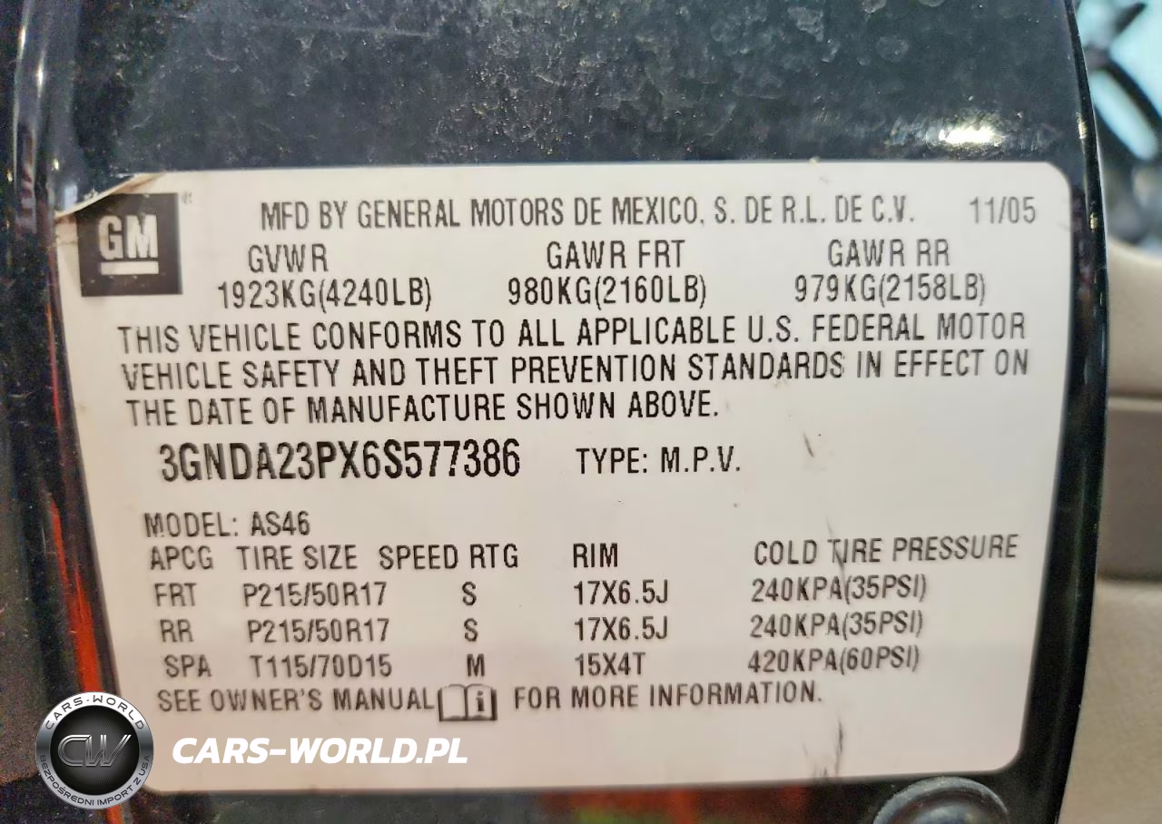 2006 Chevrolet Hhr Lt VIN:3GNDA23PX6S577386 - 13