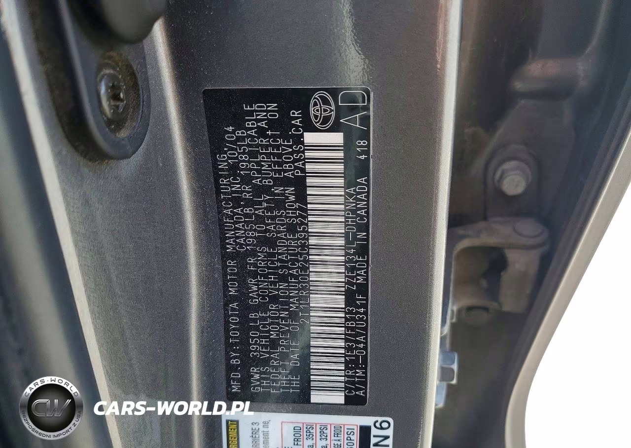 2005 Toyota Matrix Xr VIN:2T1LR30E25C395277 - 12