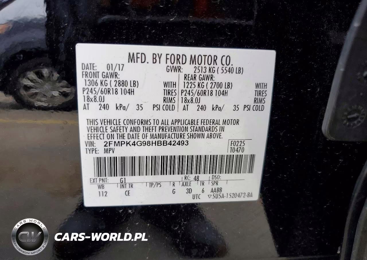 2017 Ford Edge Se VIN:2FMPK4G98HBB42493 - 13
