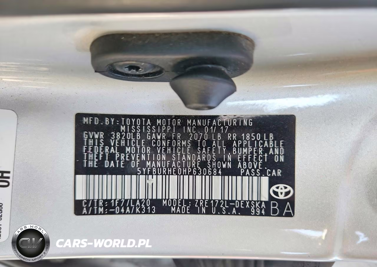 2017 Toyota Corolla Xse VIN:5YFBURHE0HP630684 - 12