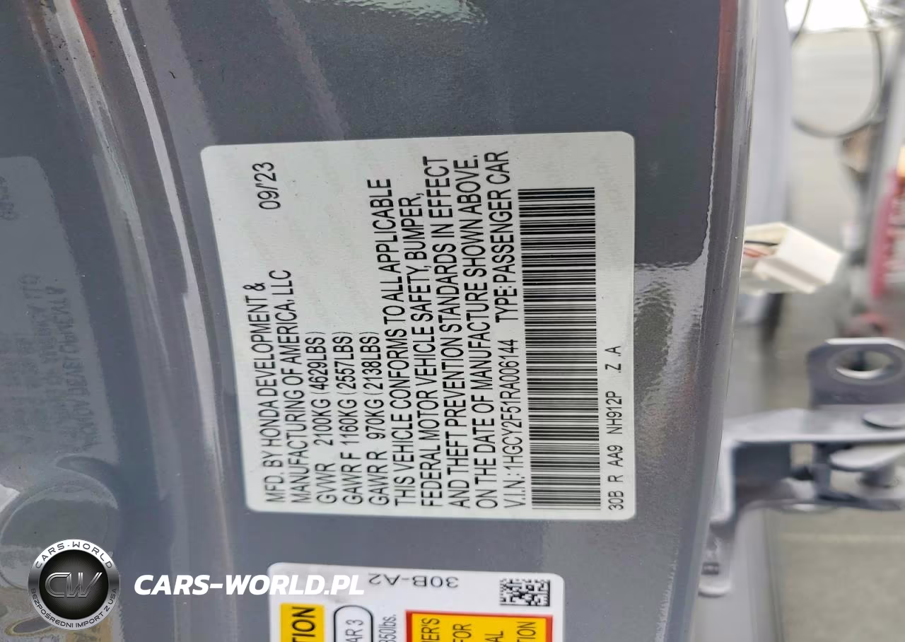 2024 Honda Accord Hybrid Sport VIN:1HGCY2F51RA006144 - 12