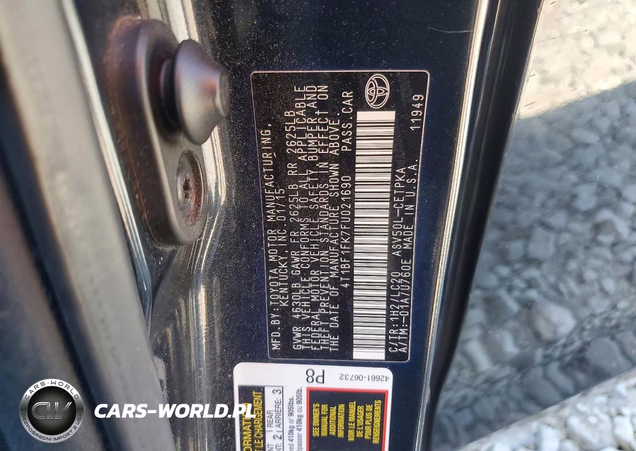 2015 Toyota Camry Xse VIN:4T1BF1FK7FU021690 - 13