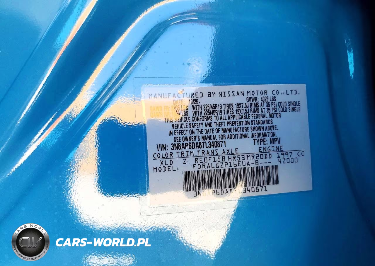 2026 Nissan Kicks Sr VIN:3N8AP6DA8TL340871 - 13