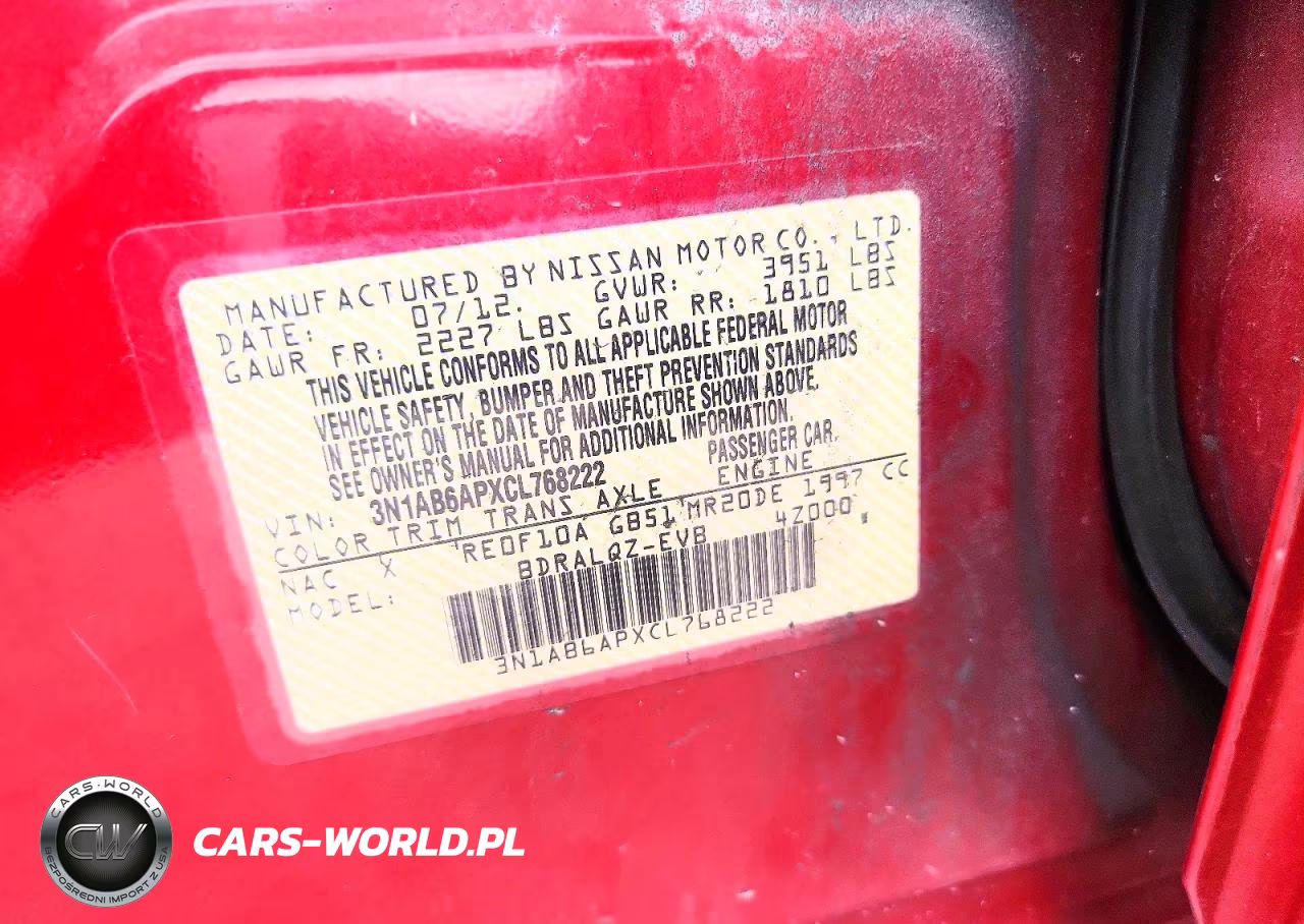 2012 Nissan Sentra S VIN:3N1AB6APXCL768222 - 12