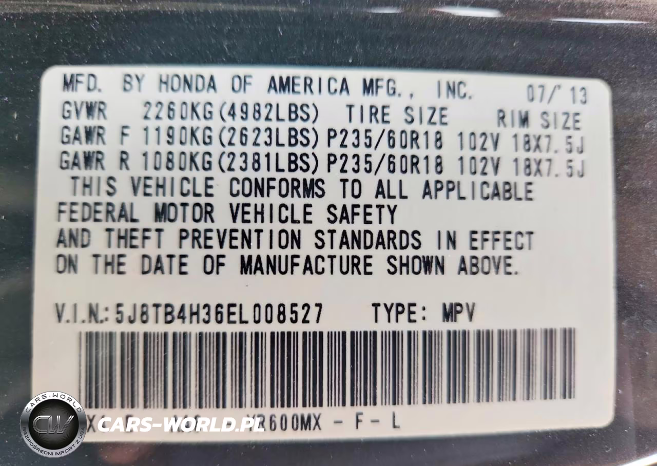 2014 Acura Rdx VIN:5J8TB4H36EL008527 - 13