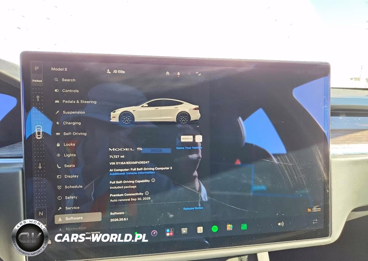 2021 Tesla Model S VIN:5YJSA1E5XMF436247 - 9