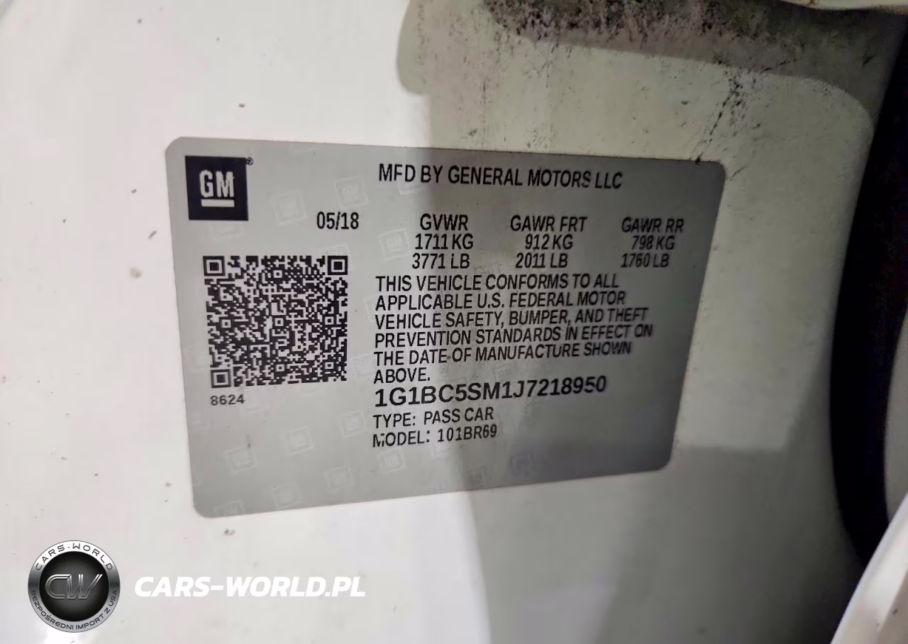2018 Chevrolet Cruze Ls VIN:1G1BC5SM1J7218950 - 12