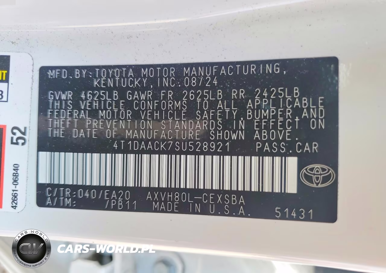 2025 Toyota Camry Se VIN:4T1DAACK7SU528921 - 12