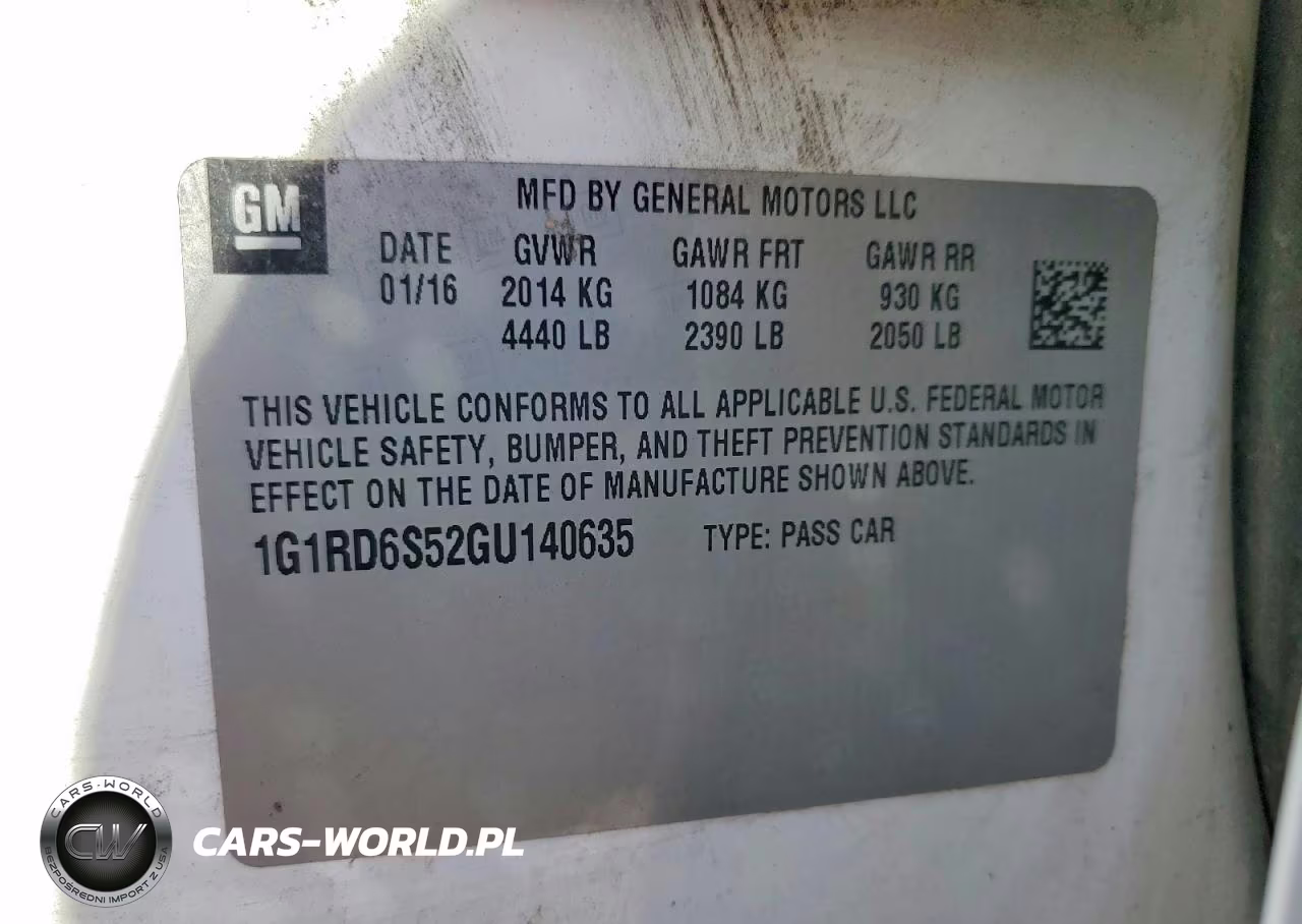 2016 Chevrolet Volt Ltz VIN:1G1RD6S52GU140635 - 12