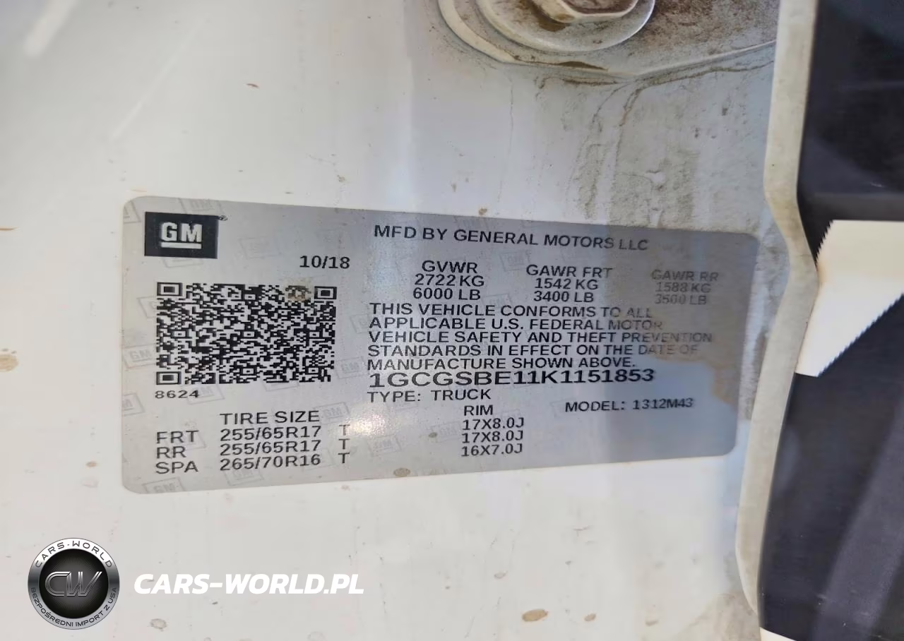 2019 Chevrolet Colorado VIN:1GCGSBE11K1151853 - 12
