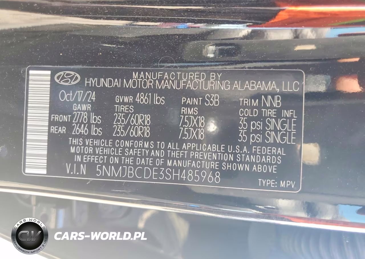 2025 Hyundai Tucson Sel VIN:5NMJBCDE3SH485968 - 13