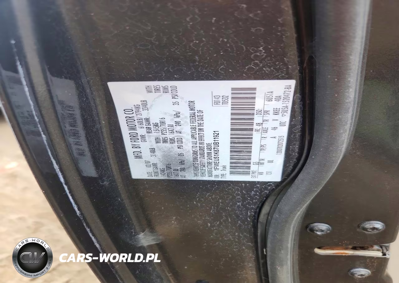 2007 Ford Explorer Sport Trac Xlt VIN:1FMEU51K87UB11921 - 12