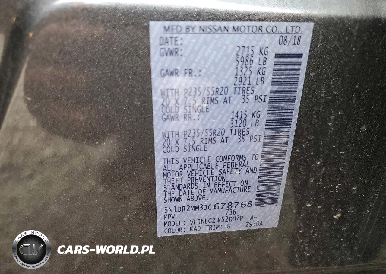2018 Nissan Pathfinder Sl VIN:5N1DR2MM3JC678768 - 13
