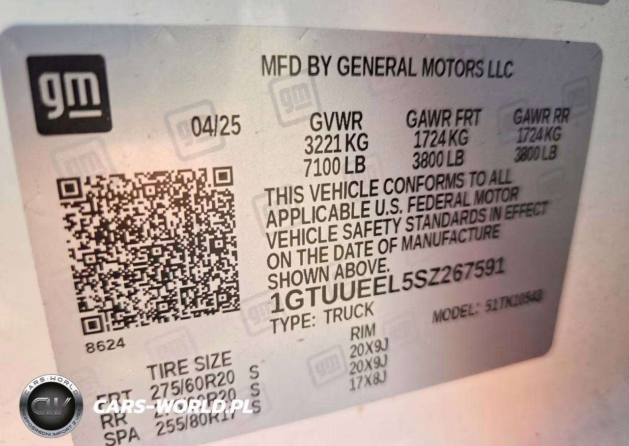 2025 GMC Sierra K1500 At4 VIN:1GTUUEEL5SZ267591 - 12