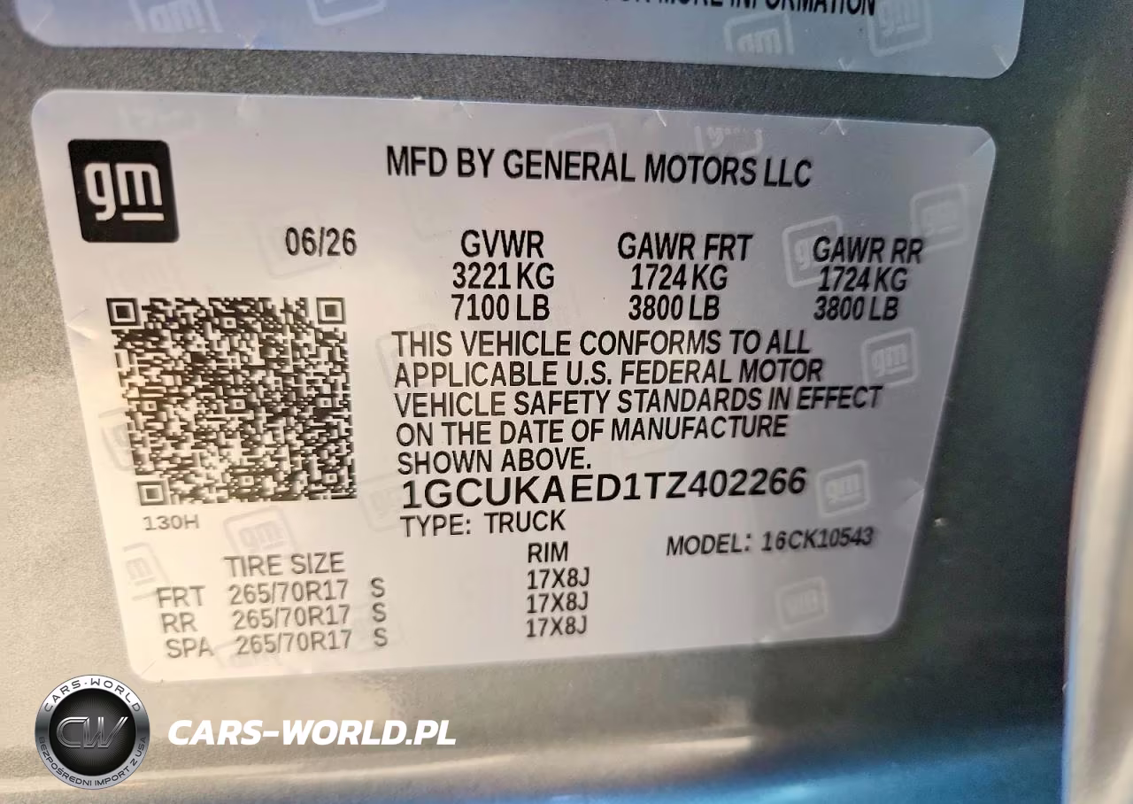 2026 Chevrolet Silverado K1500 VIN:1GCUKAED1TZ402266 - 12