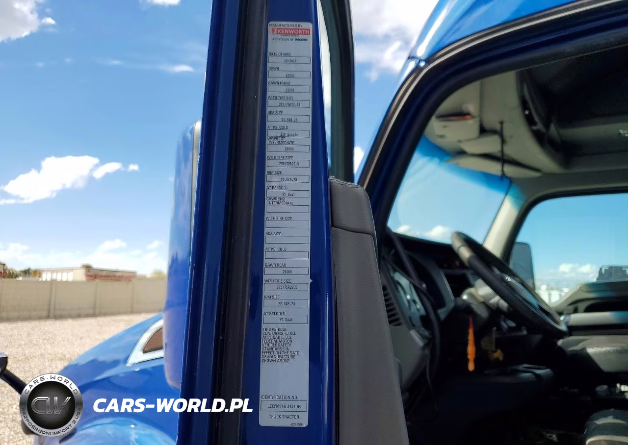 2020 Kenworth Construction T680 VIN:1XKYDP9X6LJ434104 - 12