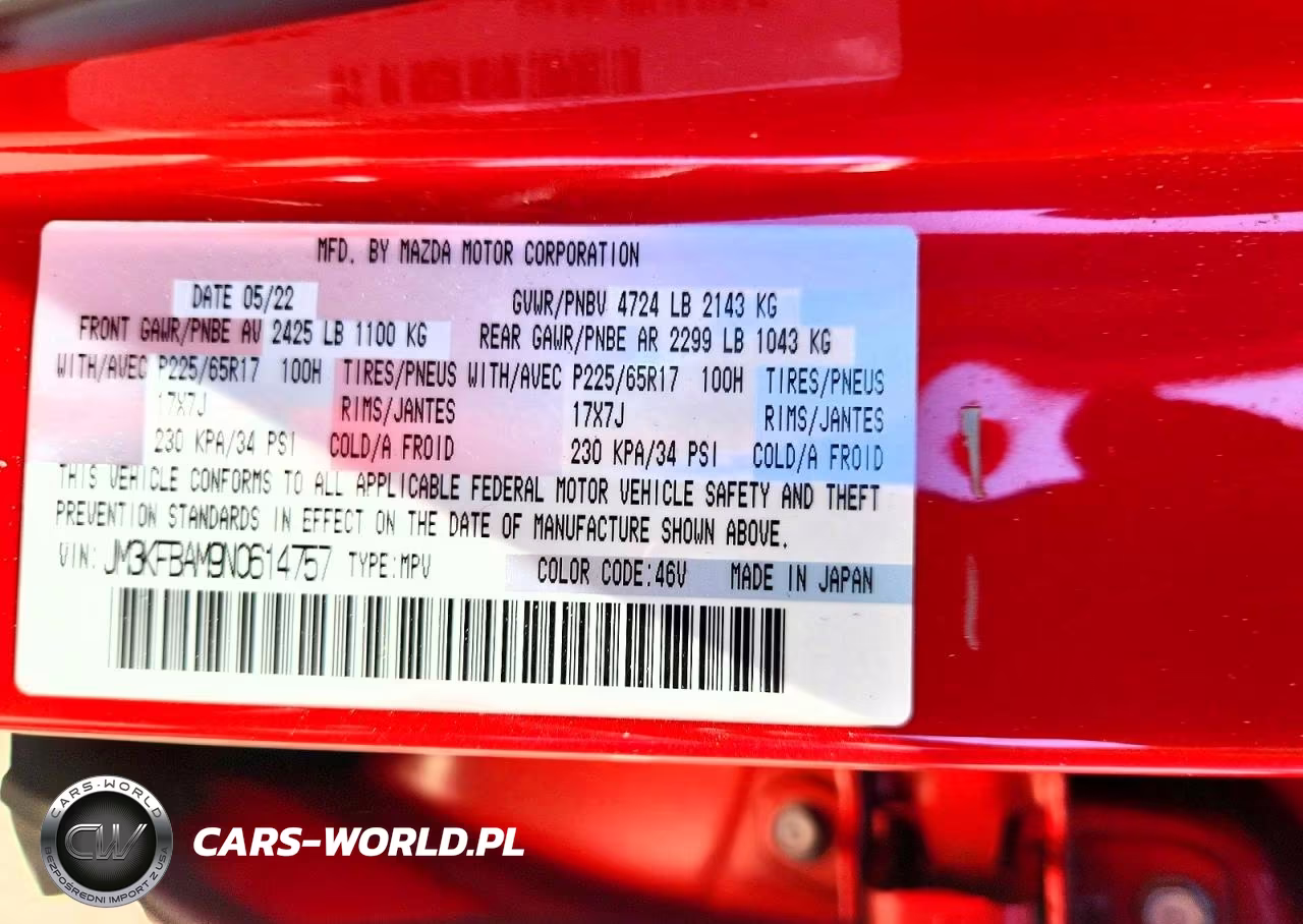 2022 Mazda Cx-5 VIN:JM3KFBAM9N0614757 - 14