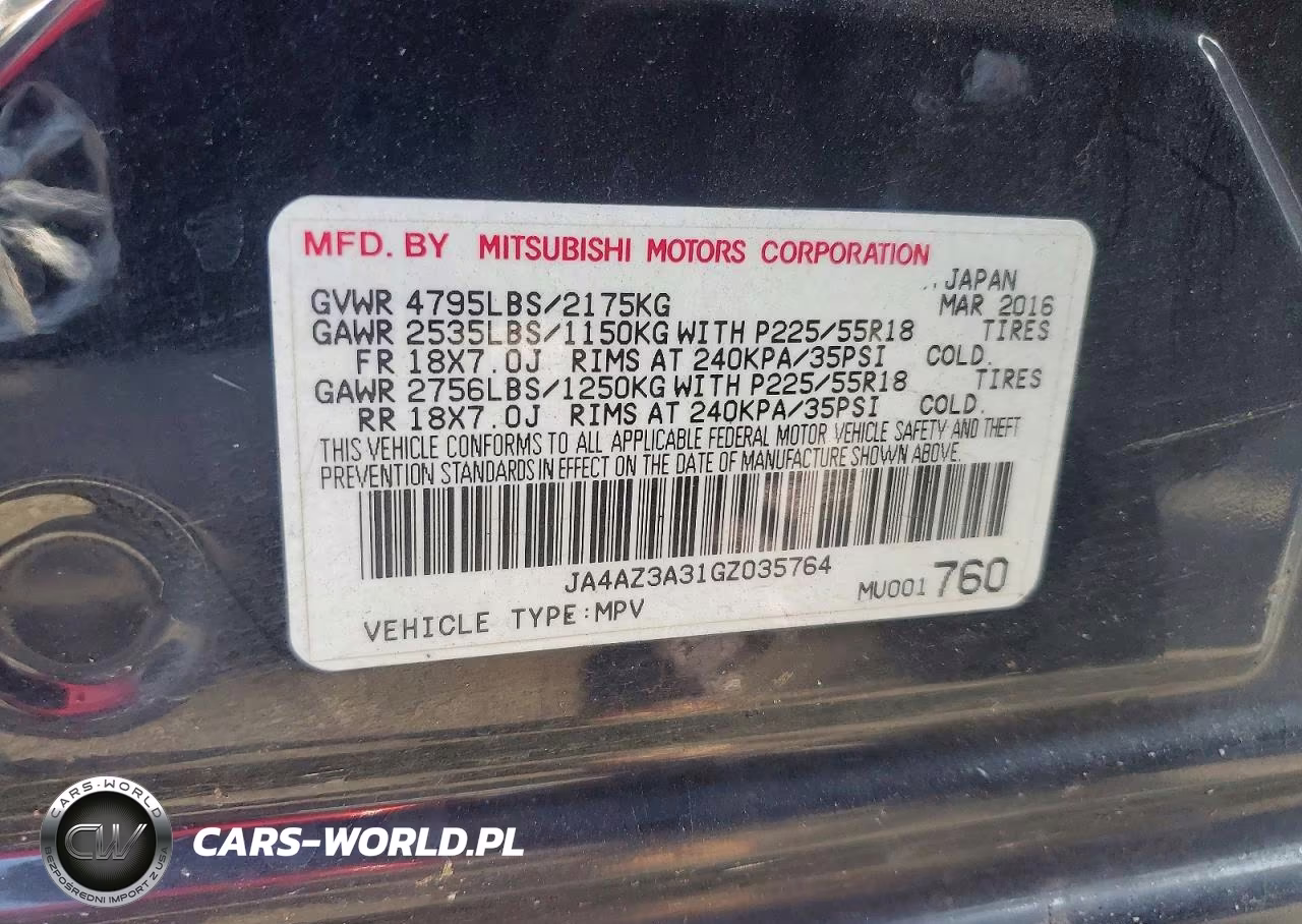 2016 Mitsubishi Outlander Se VIN:JA4AZ3A31GZ035764 - 13