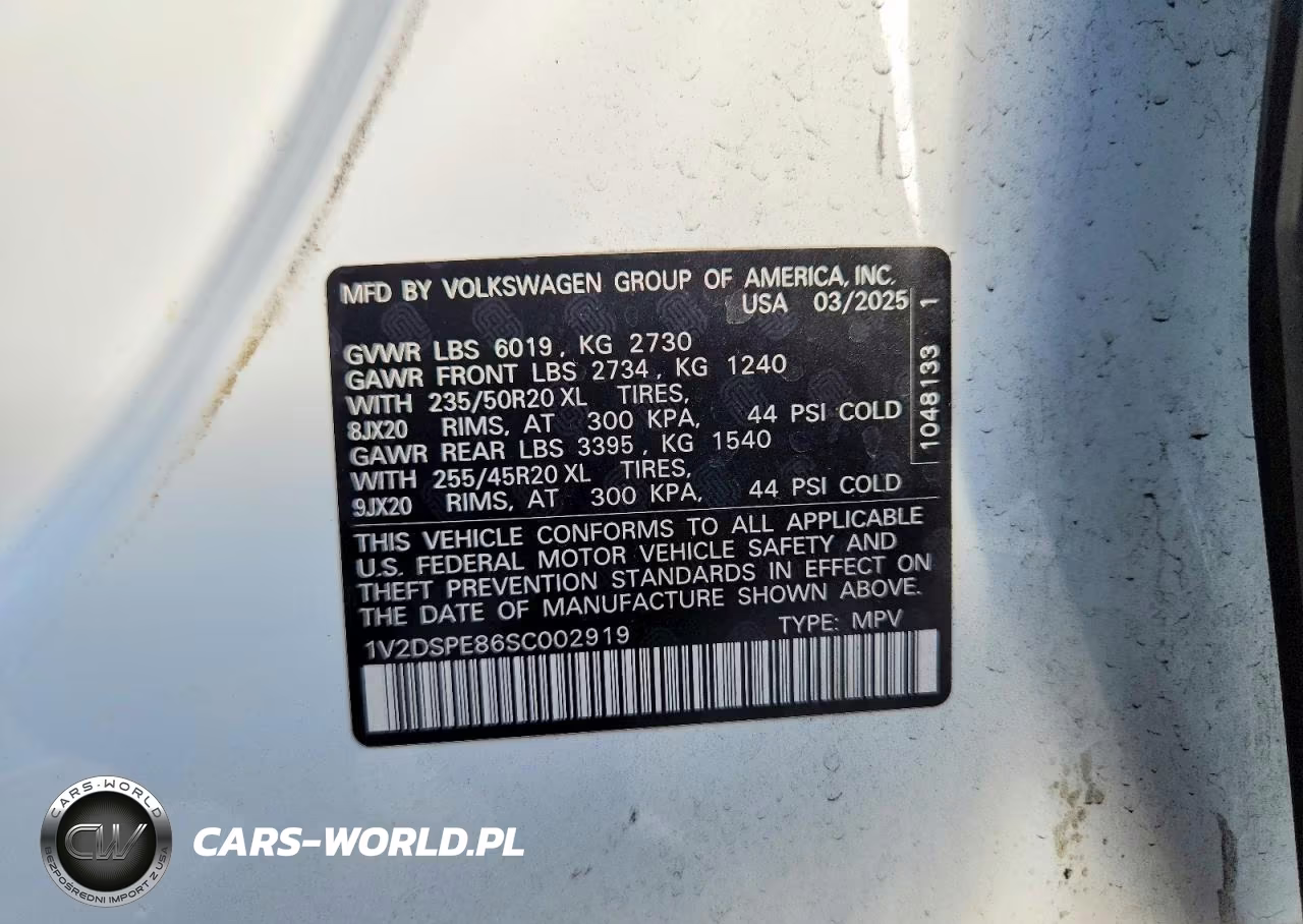 2025 Volkswagen Id.4 Pro VIN:1V2DSPE86SC002919 - 13