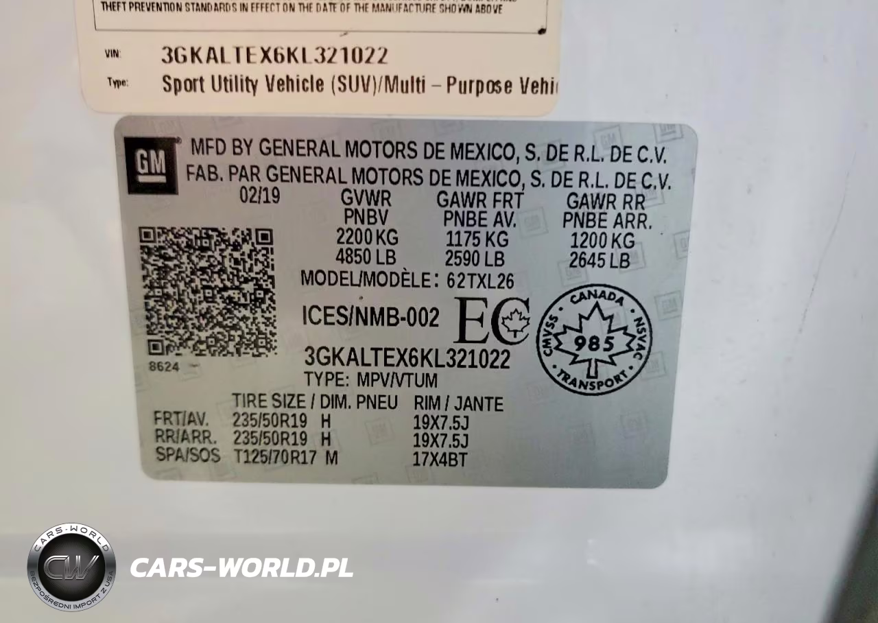 2019 GMC Terrain Sle VIN:3GKALTEX6KL321022 - 13