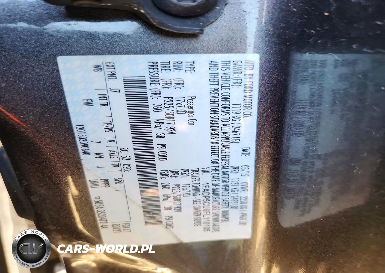 2015 Ford C-Max Premium Sel VIN:1FADP5CU6FL110105 - 12