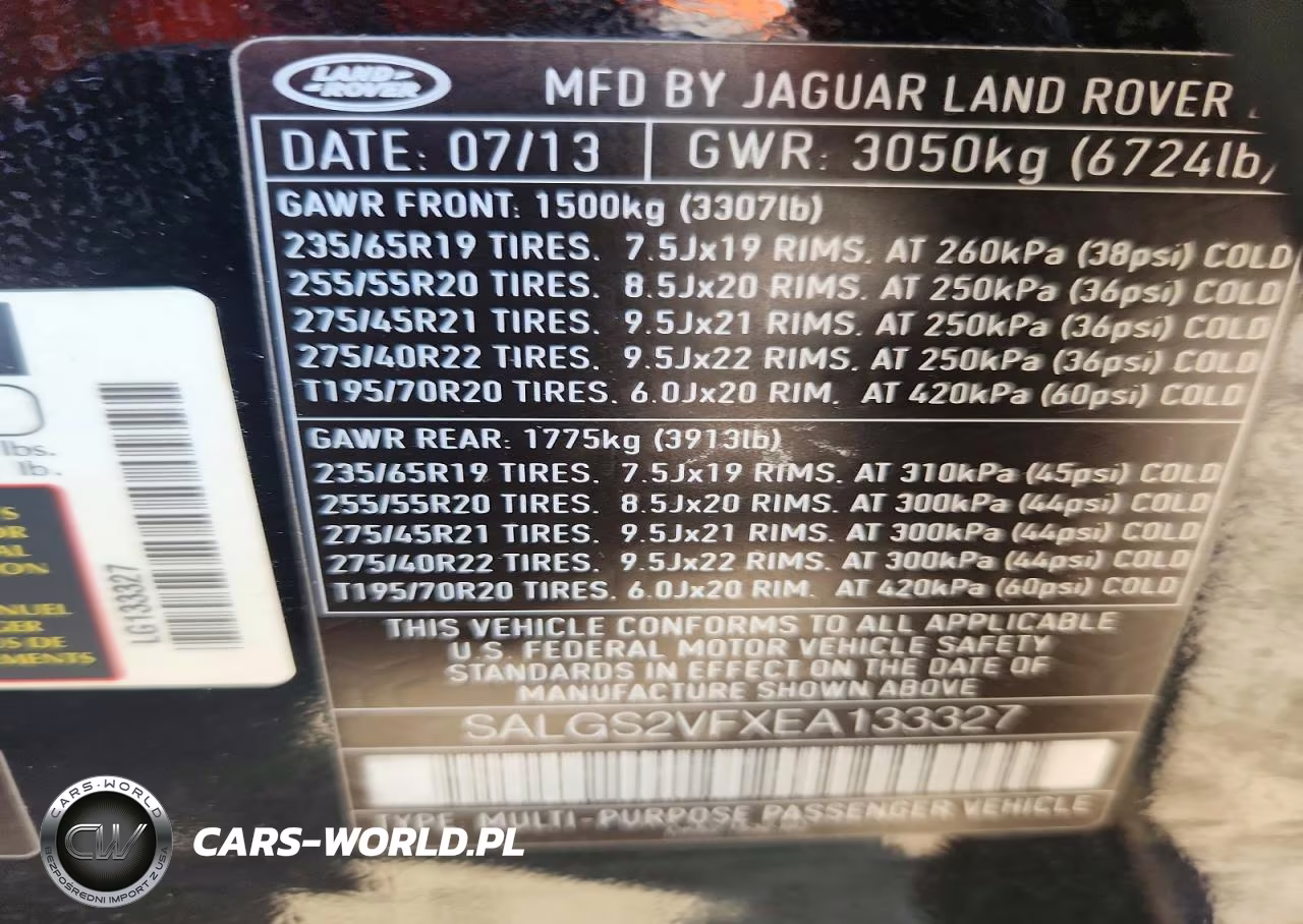 2014 Land Rover Range Rover Hse VIN:SALGS2VFXEA133327 - 13