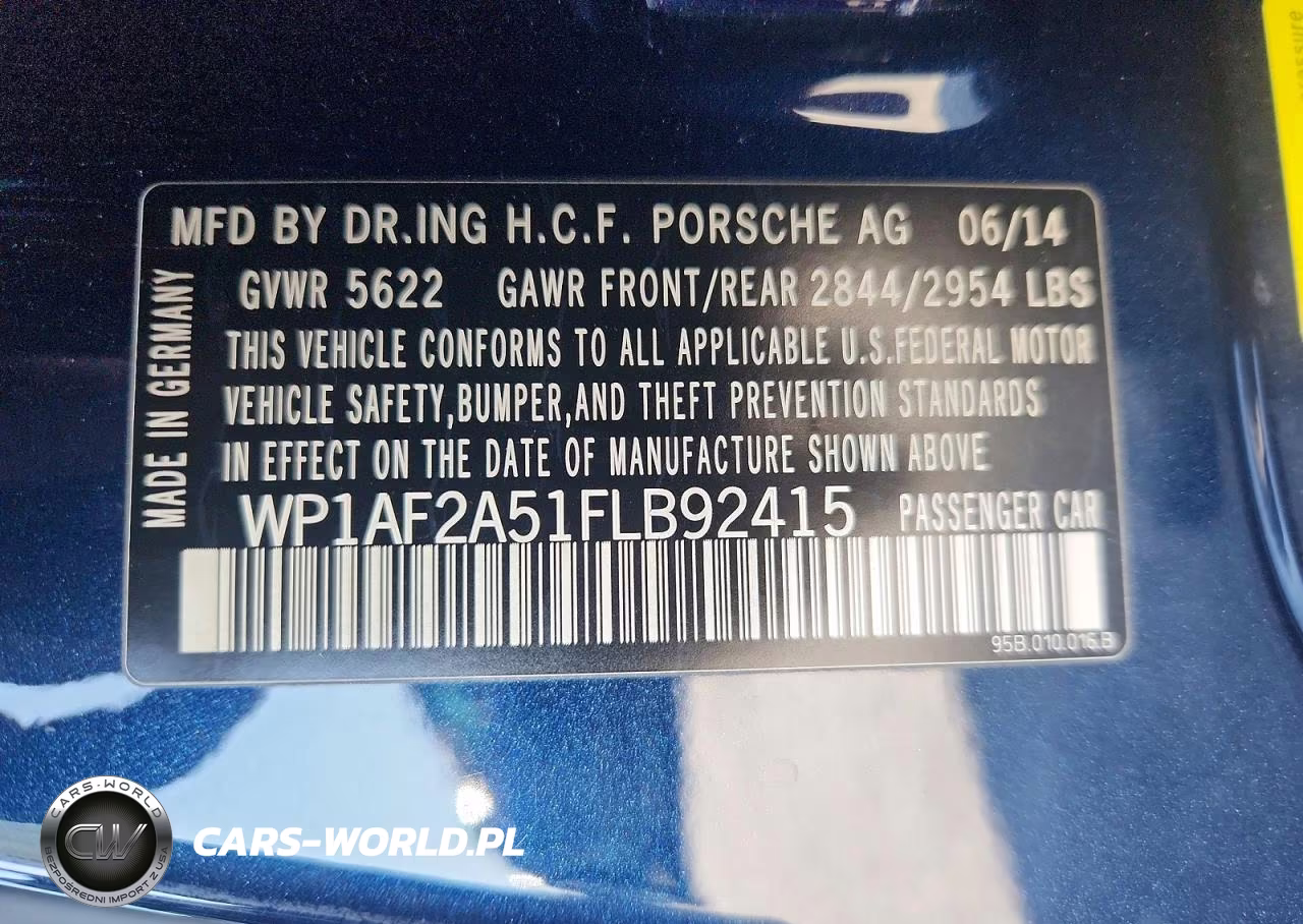 2015 Porsche Macan Turbo VIN:WP1AF2A51FLB92415 - 13