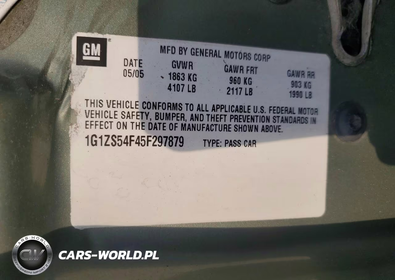 2005 Chevrolet Malibu VIN:1G1ZS54F45F297879 - 12
