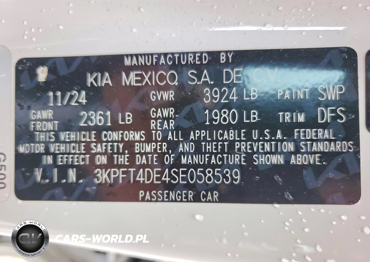 2025 Kia K4 Lxs VIN:3KPFT4DE4SE058539 - 12