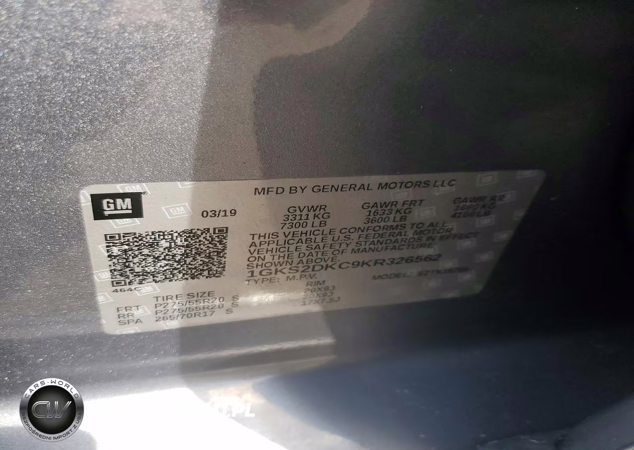 2019 GMC Yukon Slt VIN:1GKS2DKC9KR326562 - 13