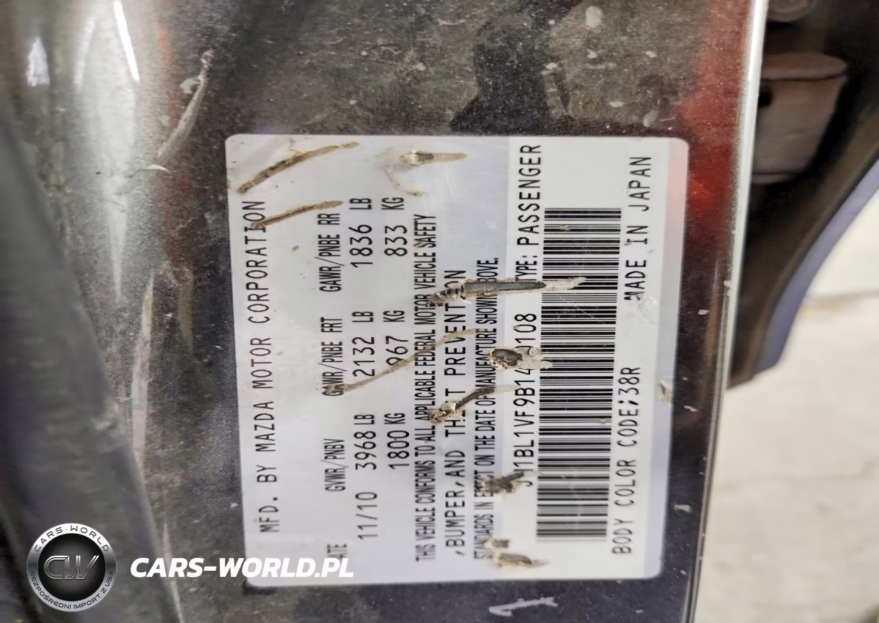 2011 Mazda 3 I VIN:JM1BL1VF9B1430108 - 12