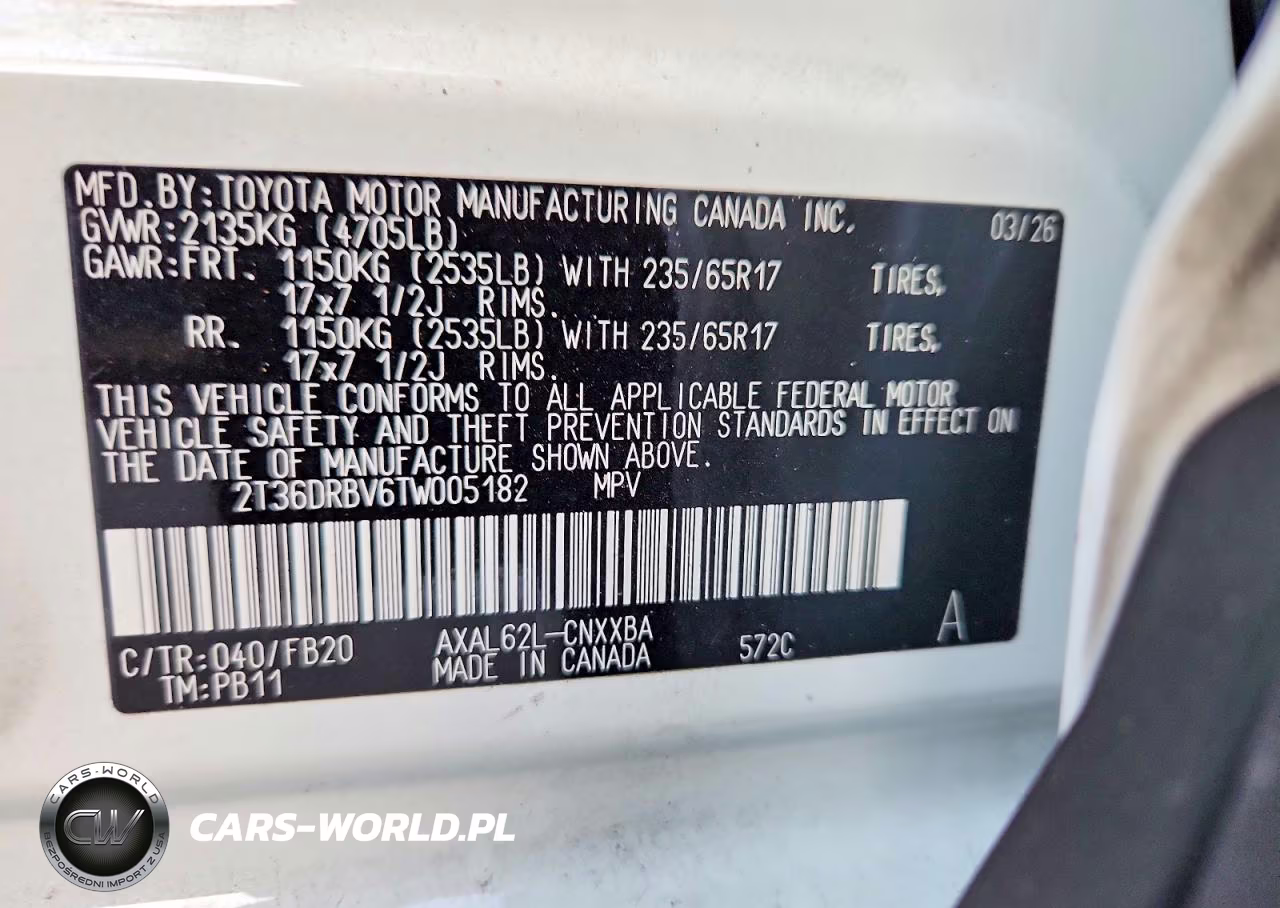 2026 Toyota Rav4 Le VIN:2T36DRBV6TW005182 - 14