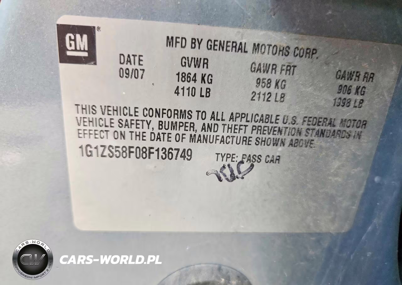 2008 Chevrolet Malibu Ls VIN:1G1ZS58F08F136749 - 12
