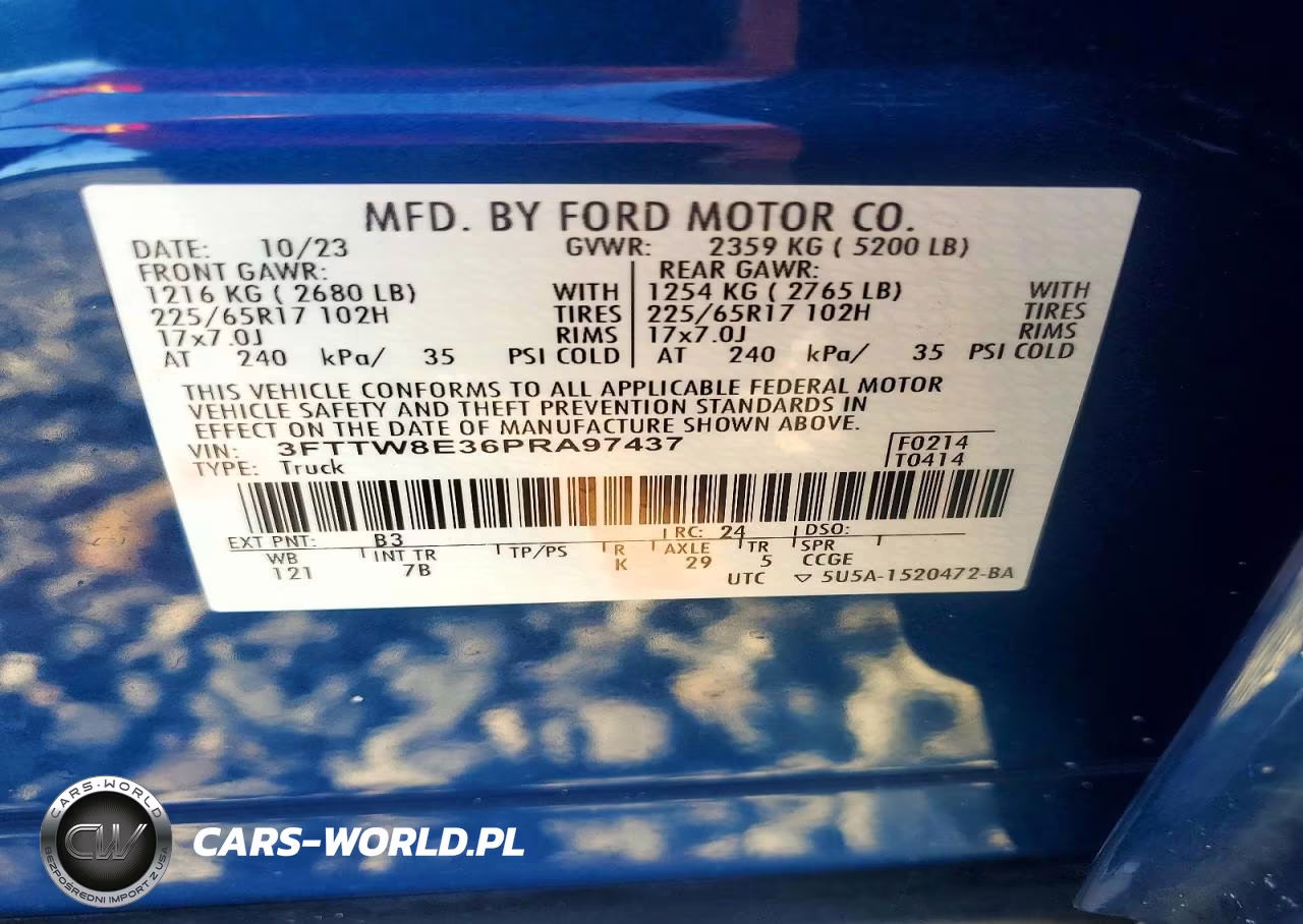 2023 Ford Maverick Xl VIN:3FTTW8E36PRA97437 - 12