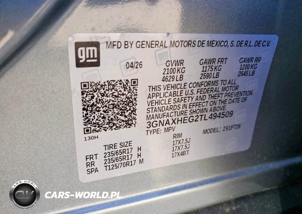2026 Chevrolet Equinox Lt VIN:3GNAXHEG2TL494509 - 13