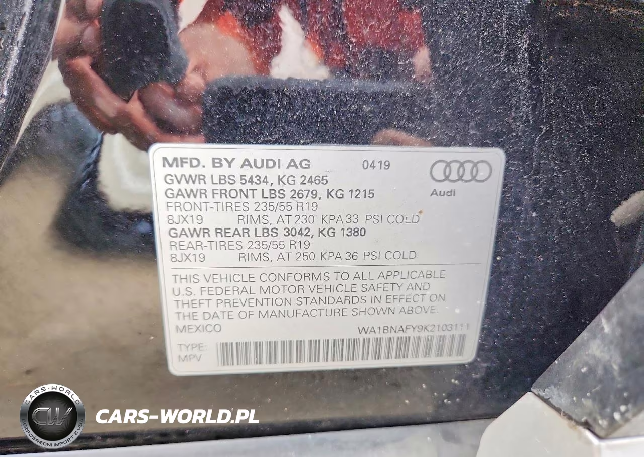 2019 Audi Q5 45 Premium VIN:WA1BNAFY9K2103111 - 13