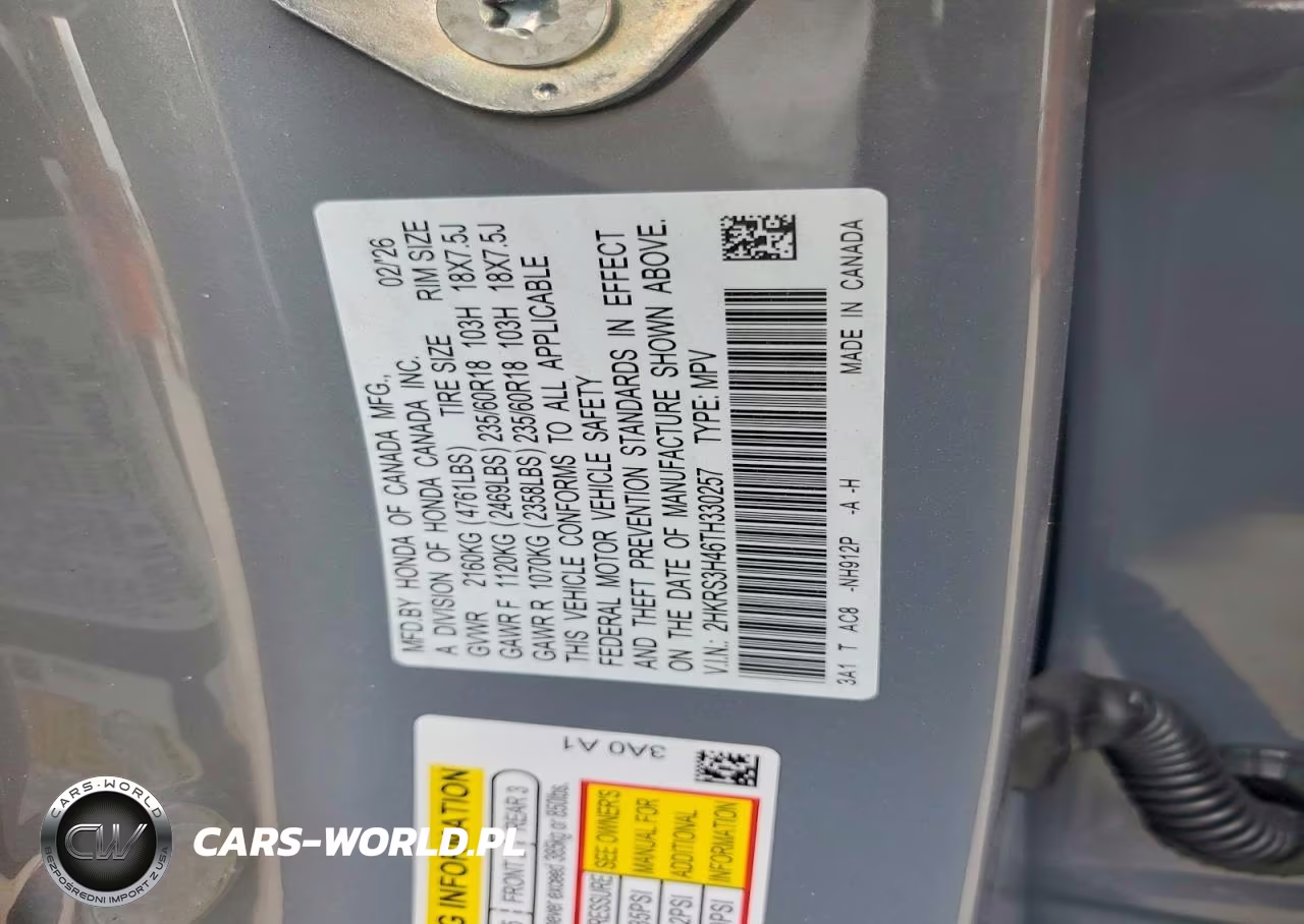 2026 Honda Cr-V Ex VIN:2HKRS3H46TH330257 - 13