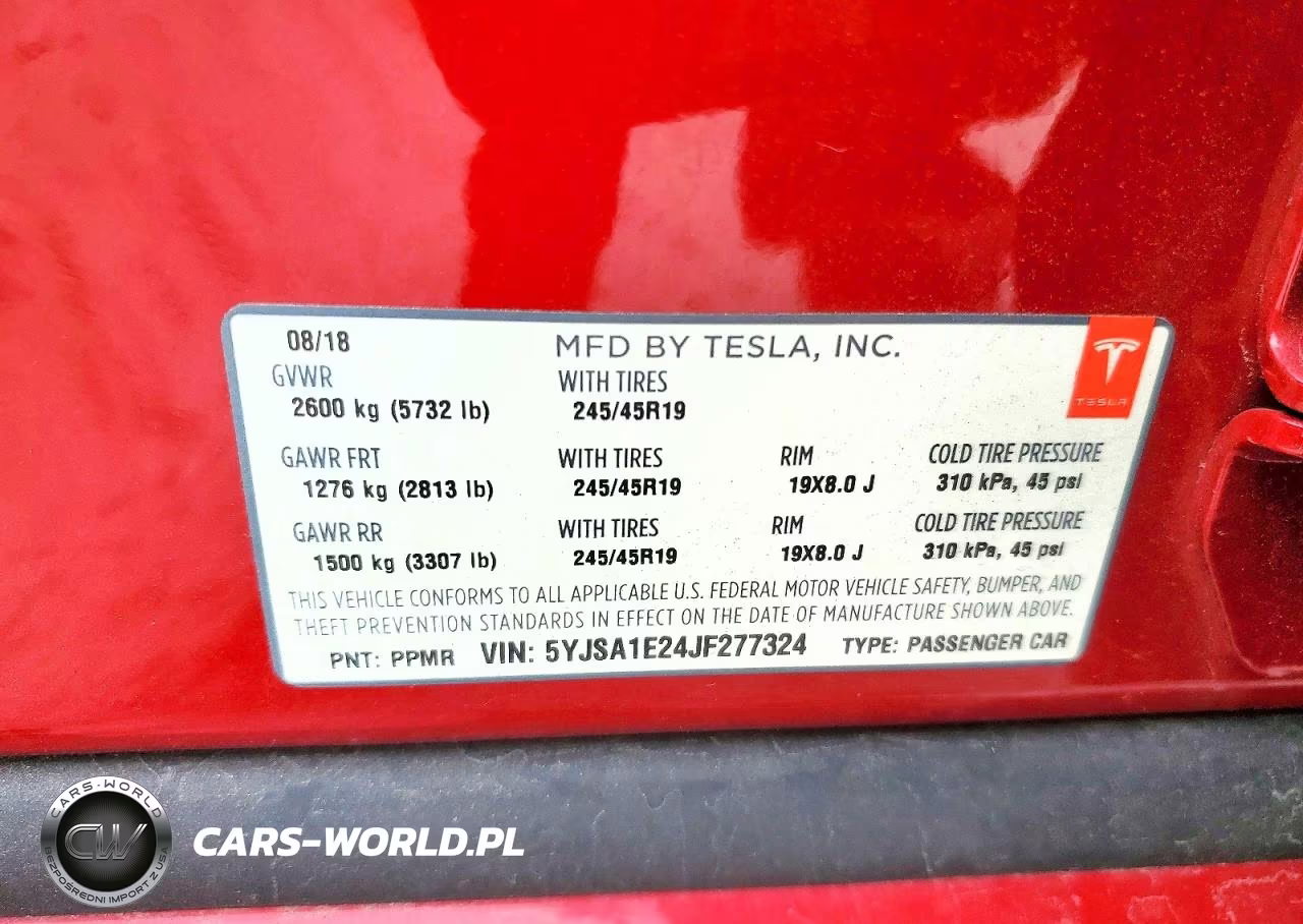 2018 Tesla Model S VIN:5YJSA1E24JF277324 - 12