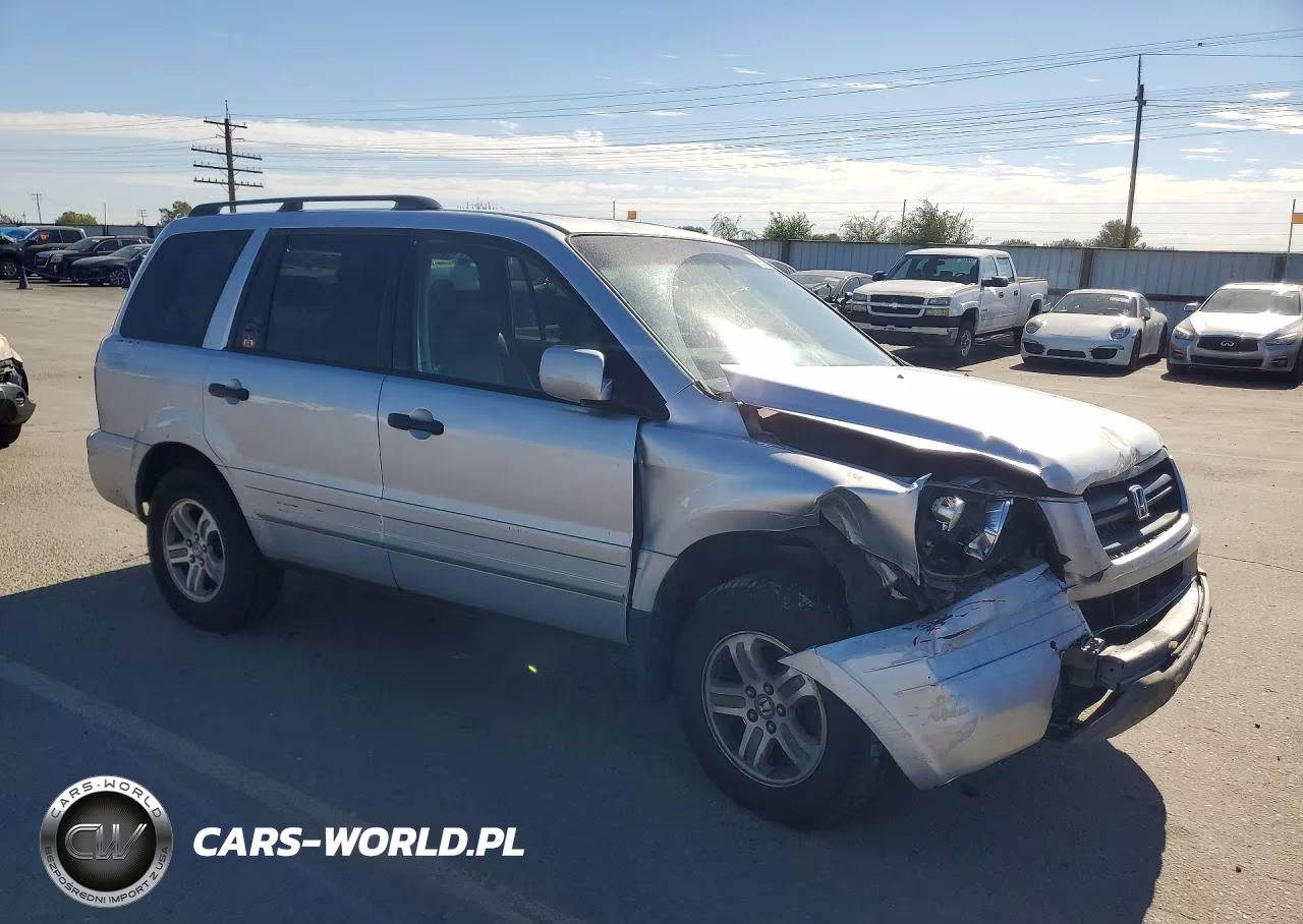 2005 Honda Pilot Exl VIN:2HKYF18595H531330 - 4